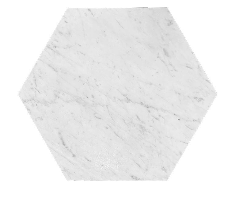 12" Bianco-Gioia-Hexagon