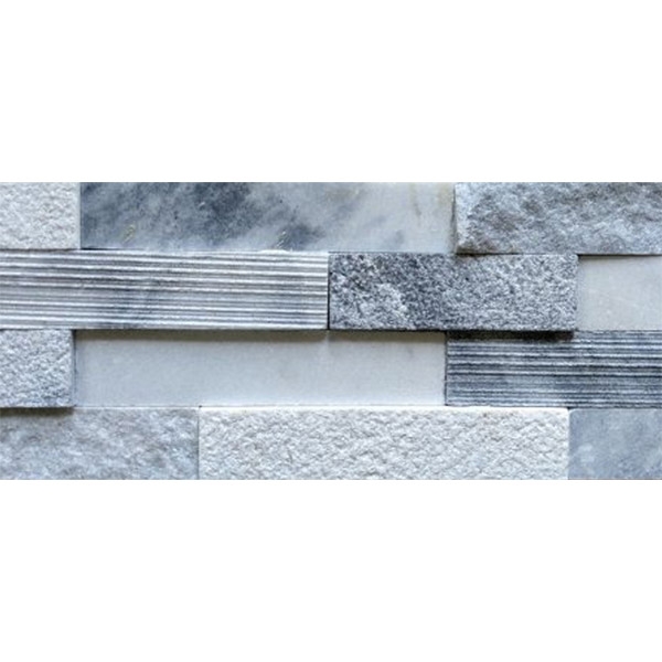 White-and-Grey-Quartzite-Multi-Finish Stacked Stone