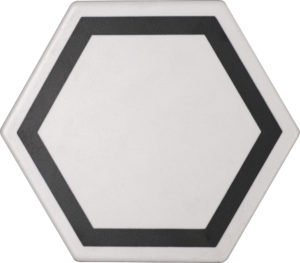 Exatarget Bianco Hexagon Porcelain Tile