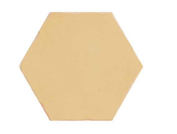 5" Hexagon Porcelain Tile - Ocre