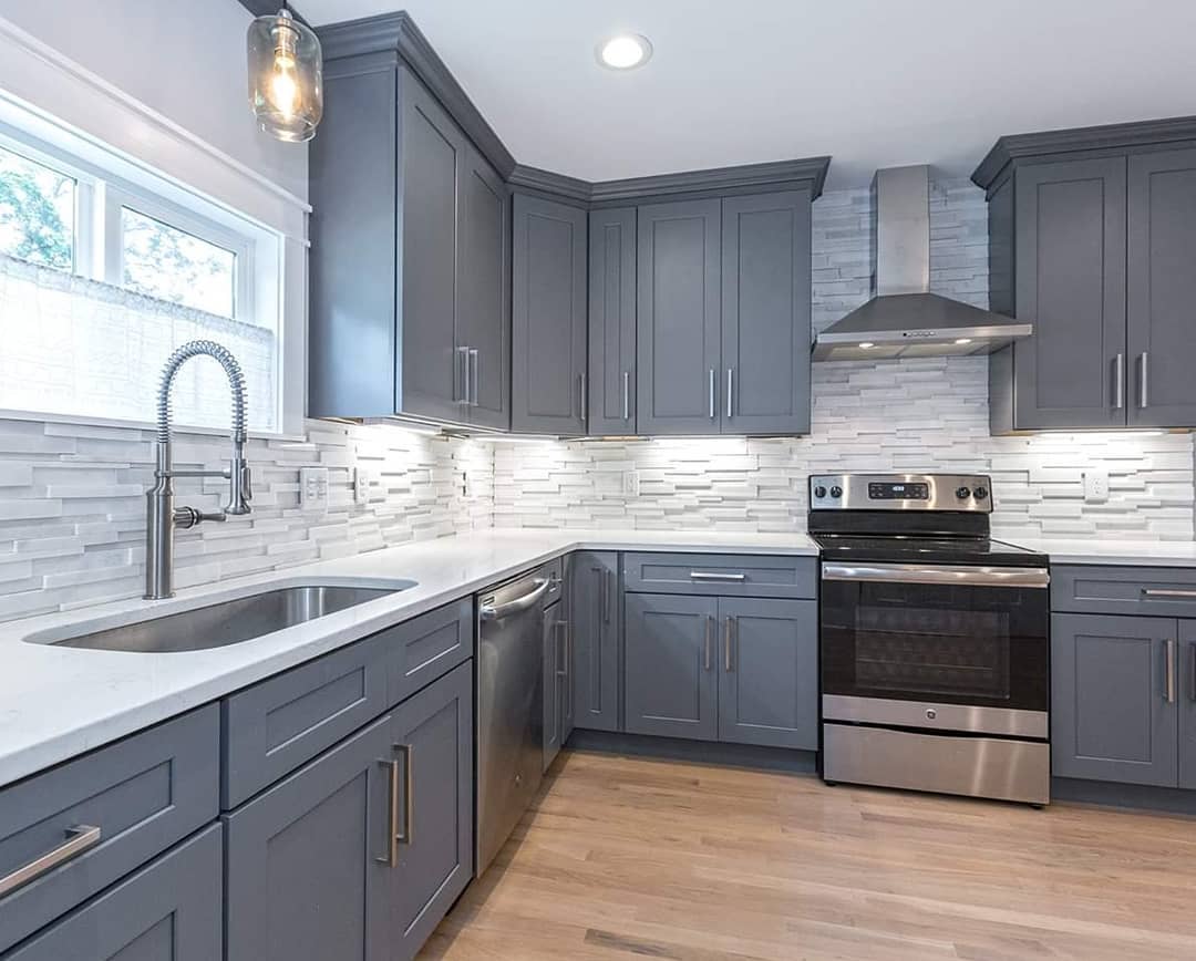 natural stone kitchen backsplash design