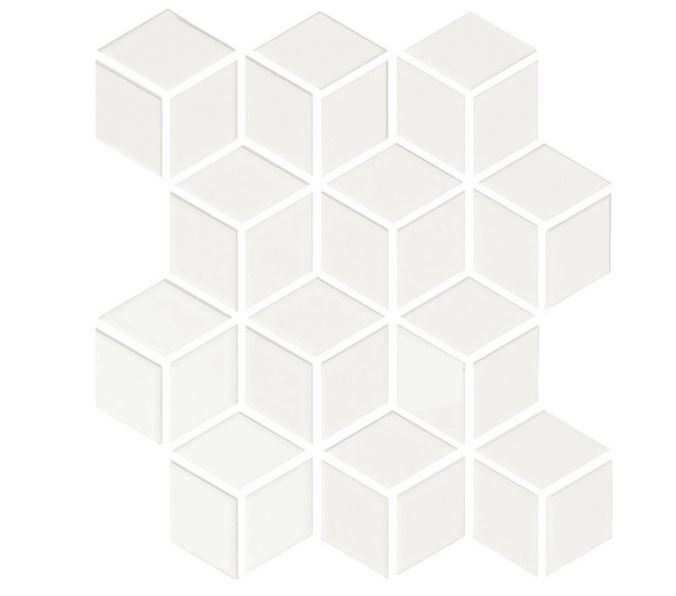 Shape White Cube Porcelain Mosaic $7.99 PSF