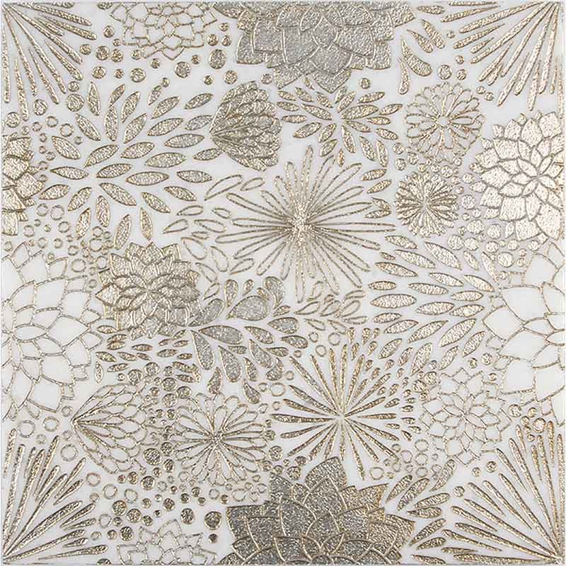 Dahlia-Gold Marble Mosaic