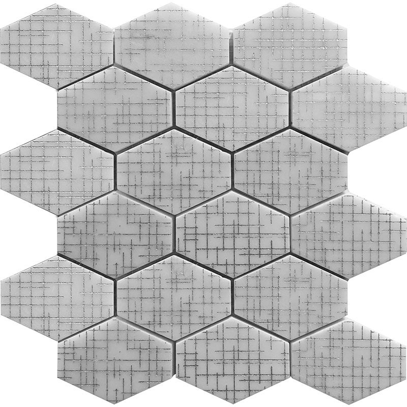 HEX-3 Marble Mosaic