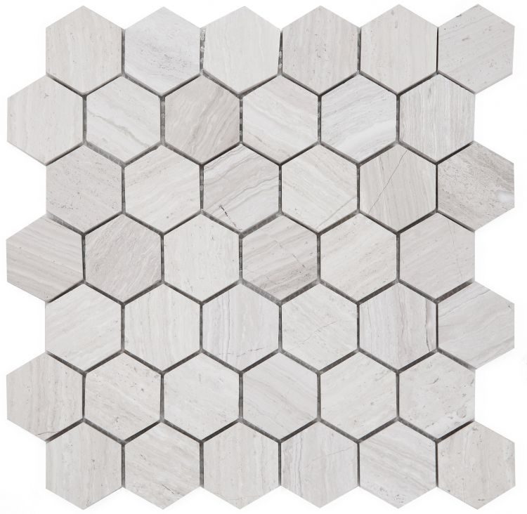 Hexagon Grey 2 x 2