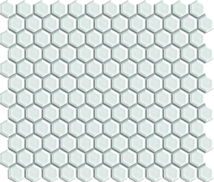 White Hexagon Matte