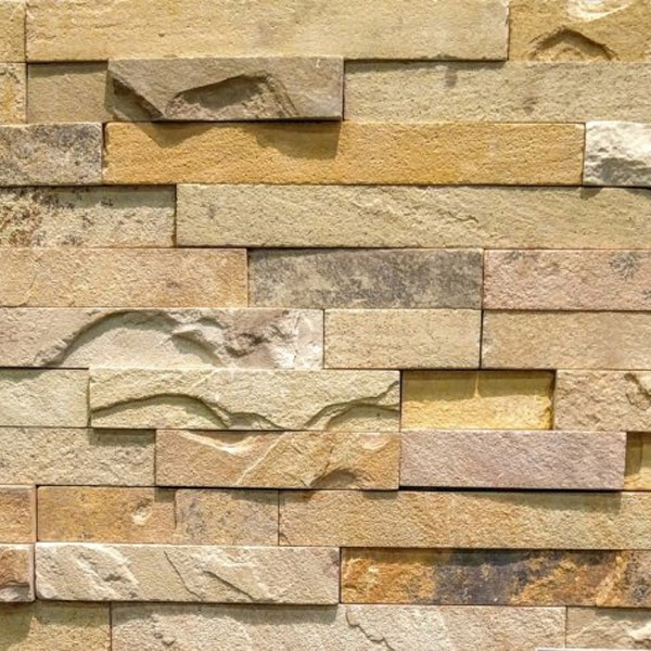 Mixed-Beige-Sandstone-Stacked-Stone-Splitface-Finish