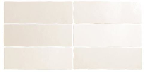 2.5x8" Pompeii White Ceramic Tile