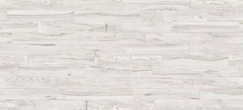 6x36" Lacquered-Wood-White Porcelain Tile